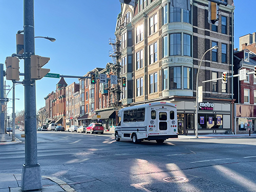 bus in city